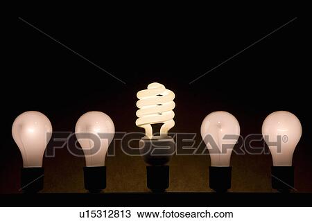 Fluorescent and incandescent light bulbs View Large Photo Image Stock Image - Fluorescent and incandescent light bulbs. Fotosearch