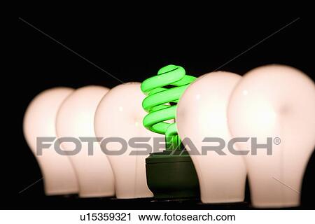 Fluorescent and incandescent light bulbs View Large Photo Image Stock Image - Fluorescent and incandescent light bulbs. Fotosearch