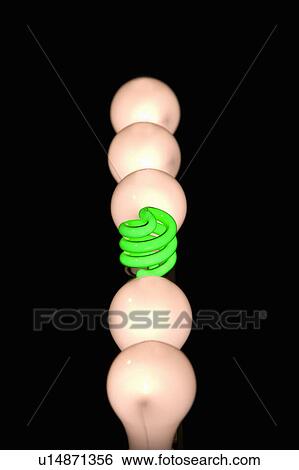 Fluorescent and incandescent light bulbs View Large Photo Image Stock Photograph - Fluorescent and incandescent light bulbs. Fotosearch