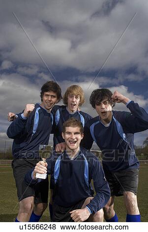 footballers celebrating View Large Photo Image Stock Photo - footballers celebrating. Fotosearch