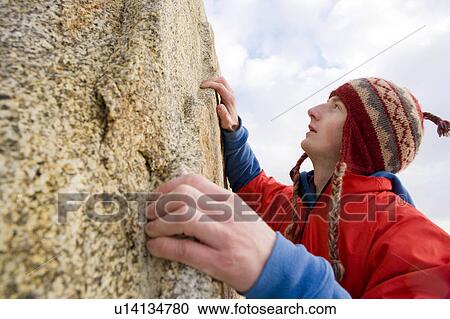 free climbing boulder View Large Photo Image Stock Image - free climbing boulder. Fotosearch