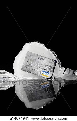 frozen credit card View Large Photo Image Stock Image - frozen credit card. Fotosearch