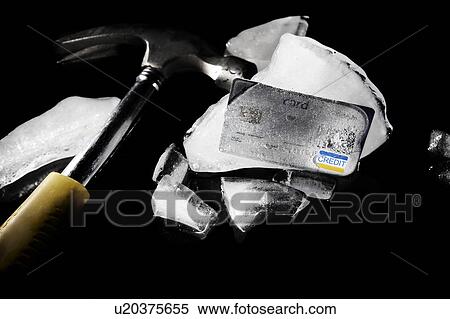 frozen credit card View Large Photo Image Stock Photography - frozen credit card. Fotosearch