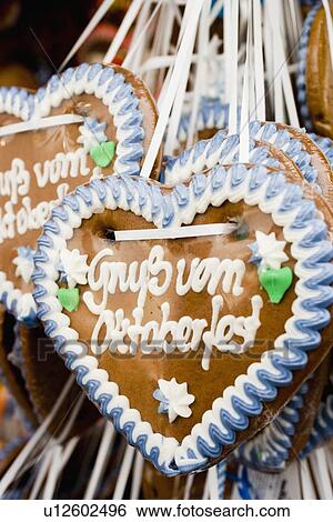 german lebkuchen hearts oktoberfest View Large Photo Image Stock Photograph - german lebkuchen hearts oktoberfest. Fotosearch