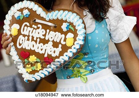 Gingerbread Heart Close Up View Large Photo Image Stock Photo - Gingerbread Heart Close Up. Fotosearch