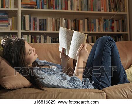 Girl, 14 reading View Large Photo Image Stock Photo - Girl, 14 reading. Fotosearch