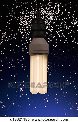 Stock Photography - High wattage fluorescent light bulb. Fotosearch