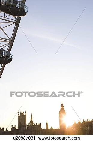 Stock Image - London financial district skyline. Fotosearch