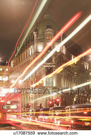 London street scene at night View Large Photo Image Stock Photo - London street scene at night. Fotosearch