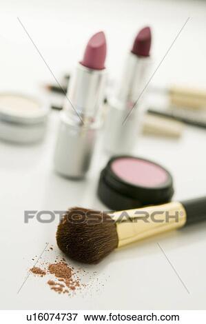 Make up with blush View Large Photo Image Stock Photo - Make up with blush. Fotosearch
