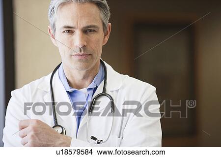 Picture - Male Doctor smiling. Fotosearch