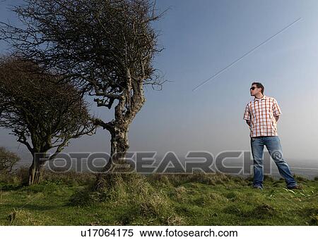 man admiring tree View Large Photo Image Stock Photography - man admiring tree. Fotosearch