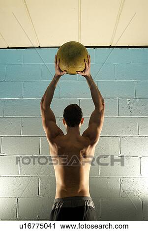 man and medicine ball View Large Photo Image Stock Image - man and medicine ball. Fotosearch