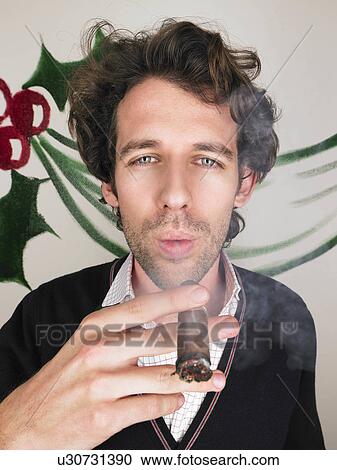 man at christmas party View Large Photo Image Stock Image - man at christmas party. Fotosearch