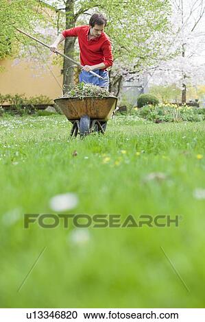 man working in garden View Large Photo Image Stock Image - man working in garden. Fotosearch