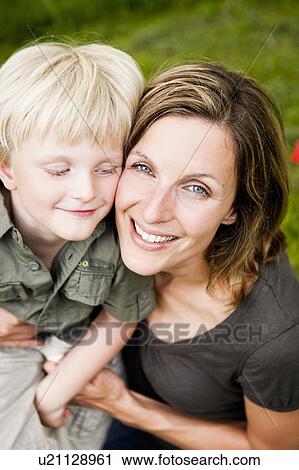 Stock Image - Mother And Son. Fotosearch