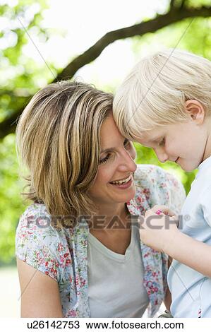 Stock Image - Mother And Son. Fotosearch