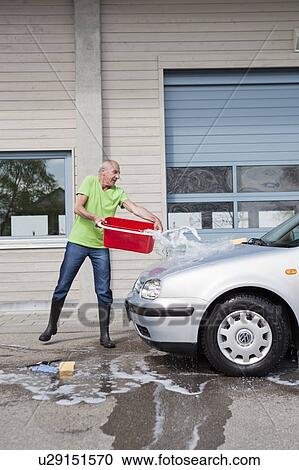 old man washing car View Large Photo Image Stock Image - old man washing car. Fotosearch