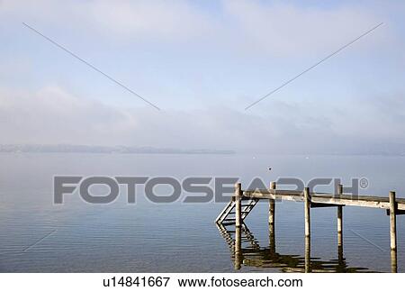 pier and lake in winter View Large Photo Image Stock Photo - pier and lake in winter. Fotosearch
