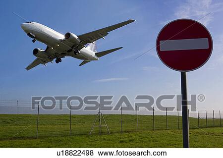 Plane ascending after take off View Large Photo Image Stock Photo - Plane ascending after take off. Fotosearch