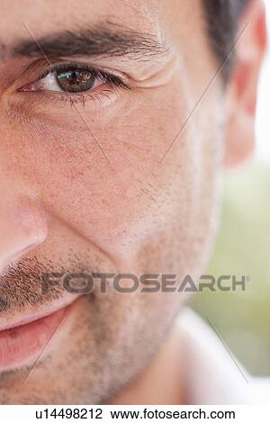 Portrait Man Close Up View Large Photo Image Stock Image - Portrait Man Close Up. Fotosearch