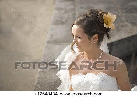 Portrait of a bride. View Large Photo Image Picture - Portrait of a bride.. Fotosearch