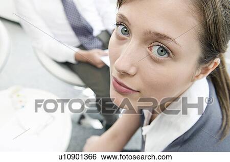 Stock Photograph - Portrait of a business woman. Fotosearch