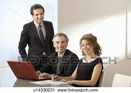 Portrait of business colleagues View Large Photo Image Stock Image - Portrait of business colleagues. Fotosearch