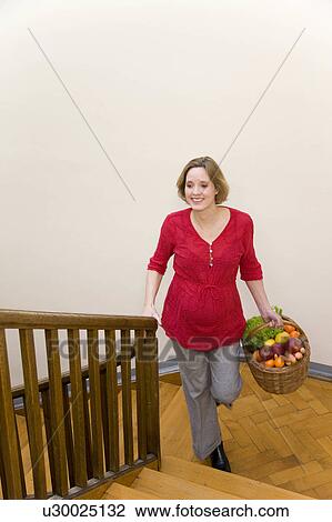 pregnant woman carrying fruit basket View Large Photo Image Stock Image - pregnant woman carrying fruit basket. Fotosearch