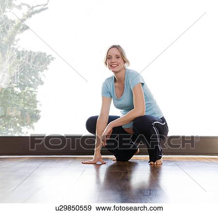 pregnant woman doing exercises View Large Photo Image Stock Photo - pregnant woman doing exercises. Fotosearch