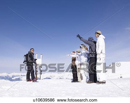 ski instructor teaching class View Large Photo Image Stock Photograph - ski instructor teaching class. Fotosearch