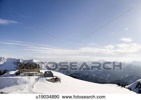 snow covered mountains, alpine hut View Large Photo Image Stock Image - snow covered mountains, alpine hut. Fotosearch