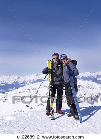 Stock Image - two men smiling at viewer. Fotosearch