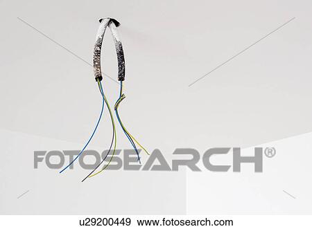 Unfinished electrical cables View Large Photo Image Stock Photo - Unfinished electrical cables. Fotosearch