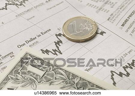 Us One dollar bill with Euro coin View Large Photo Image Stock Photography - Us One dollar bill with Euro coin. Fotosearch