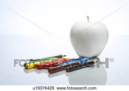 Stock Photo - white apple. Fotosearch