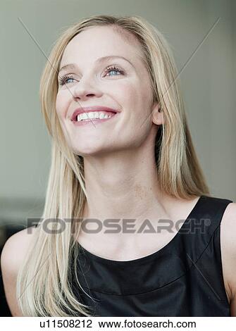 woman looking up View Large Photo Image Stock Image - woman looking up. Fotosearch