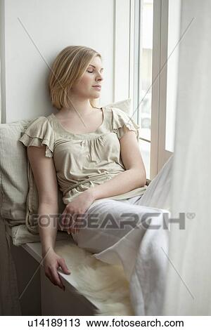 Woman relaxing View Large Photo Image Stock Image - Woman relaxing. Fotosearch
