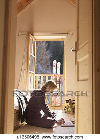 woman sitting on floor View Large Photo Image Stock Photo - woman sitting on floor. Fotosearch