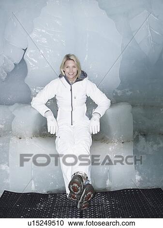 woman sitting on throne made of ice View Large Photo Image Stock Image - woman sitting on throne made of ice. Fotosearch