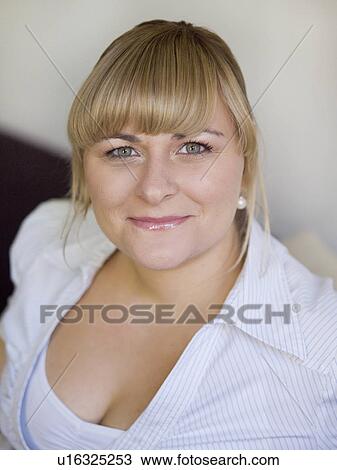 Stock Image - woman smiling. Fotosearch