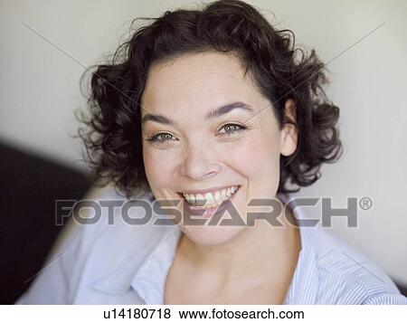 woman smiling View Large Photo Image Stock Photo - woman smiling. Fotosearch