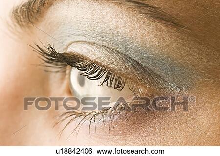 Stock Photograph - Woman's eye close up. Fotosearch