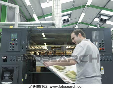 Worker With Plans At Printer View Large Photo Image Stock Image - Worker With Plans At Printer. Fotosearch