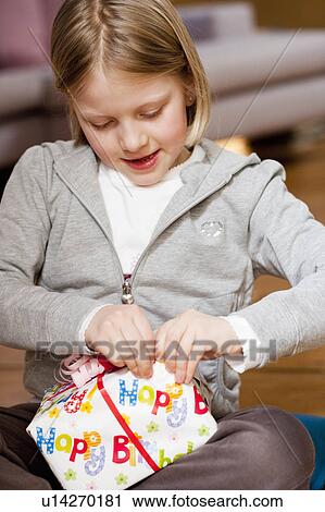 young girl with gift View Large Photo Image Stock Image - young girl with gift. Fotosearch