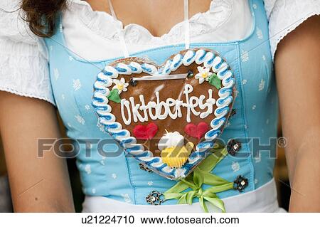 Young Woman Gingerbread Heart Close Up View Large Photo Image Stock Image - Young Woman Gingerbread Heart Close Up. Fotosearch