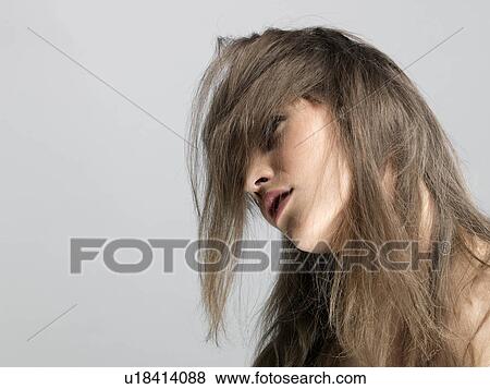 Young woman shaking her head View Large Photo Image Stock Photo - Young woman shaking her head. Fotosearch
