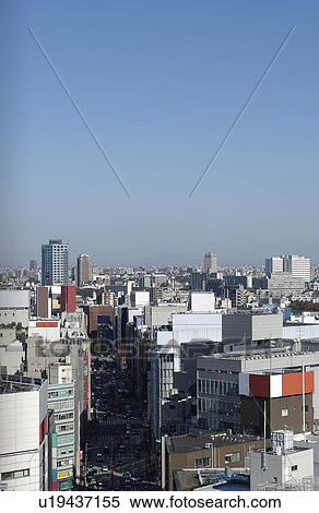 Stock Photography - Aerial shot of Tokyo. Fotosearch