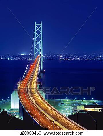 Akashi Kaikyo bridge, Hyogo Prefecture, Honshu, Japan View Large Photo Image Stock Photograph - Akashi Kaikyo bridge, Hyogo Prefecture, Honshu, Japan. Fotosearch