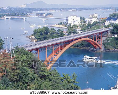 Amakusagokyo bridge, Kamiamakusa city, Kumamoto prefecture, Japan View Large Photo Image Stock Photo - Amakusagokyo bridge, Kamiamakusa city, Kumamoto prefecture, Japan. Fotosearch